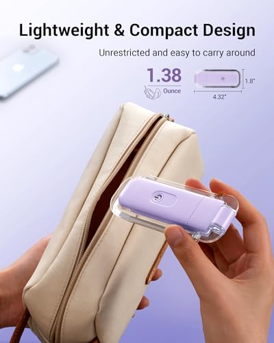 DEWENWILS USB Rechargeable Book Reading Light, LED Clip on Booklight Purple - color: Purple