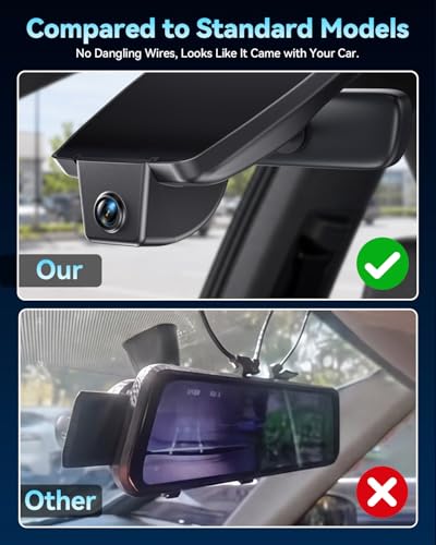 OVAMAN Front-Only 4K STARVIS 2 Dash Cam for 2017-2025 Lexus is 200t, is 300/350 AWD F Sport (3rd Gen/XE30), OEM Hidden Camera, WiFi App, Parking Hardwire Kit, 64GB Card