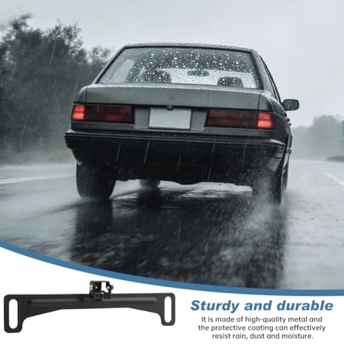 2 Pcs Car Rear View Camera License Plate Bracket, Backup Camera Mount