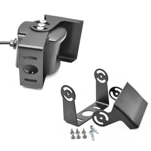 RV Backup Camera Mounting Bracket Truck Rear View Monitor Stand Mount Holder Adapter Kit for Trailer Bus Van Pickup Recreational Vehicle 5th Wheel Camper ( Bottom + Top Rack Protector )