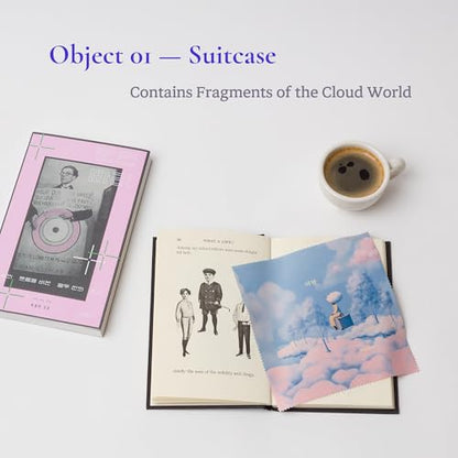 Artistic Microfiber Cleaning Cloth (2-Pack) – Cloud Wonderland Series 01: Suitcase (Journey) - color: Journey