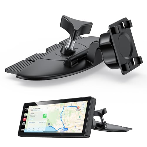CD Slot CarPlay Screen Mount for 7–10.5" Displays, Stable Anti-Vibration Holder for CarPlay & Android Auto Screens, Wide Compatibility, Secure and Easy Installation