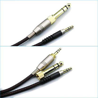 NewFantasia Replacement Audio Upgrade Cable Compatible with Audio-Technica ATH-M50xBT, ATH-AR3BTBK, ATH-SR50BT, ATH-ANC7B, ATH-ANC9, ATH-S700BT, ATH-SR5BTBK Headphones 1.5meters/4.9ft - size: 4.9 ft