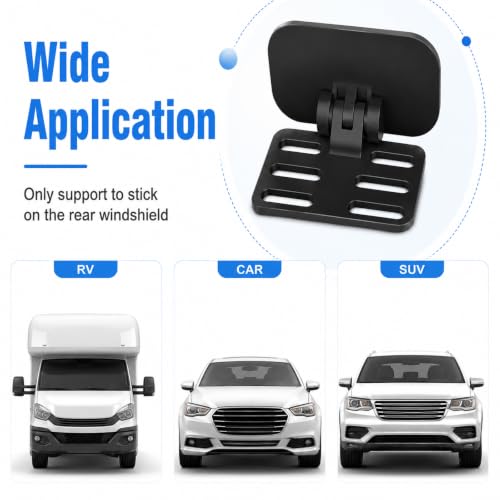2 PCS Rear Dash Cam Mount, Self-Adhesive Rear Camera Mount