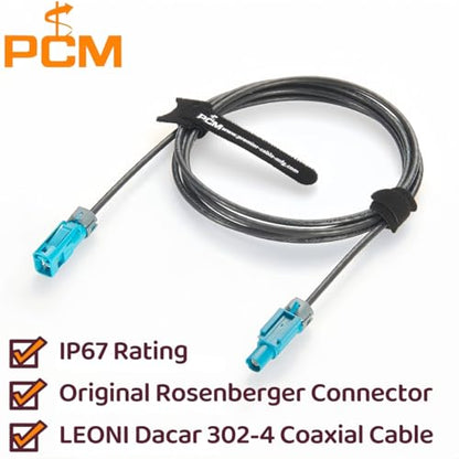 IP67 Waterproof Rosenberger Fakra Male to Female RF Coaxial Extension Cable 59Z176-C01-Z to 59Z163-003-Z Vehicle GPS Antenna for ADAS, Camera, Infotainment, GPS Navigation (10M/32.8FT) - size: 10M/32.8FT