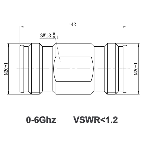 onelinkmore 4.3-10 Female to Female Adapter, Low PIM 4.3/10 Mini DIN Jack Barrel Coupler, RF Coaxial Connector Joiner for Extending 5G DAS Feeder Cables & Jumper Wires (50 Ohm, DC-6GHz) - size: 4.3/10 Mini DIN Female to Mini DIN Female