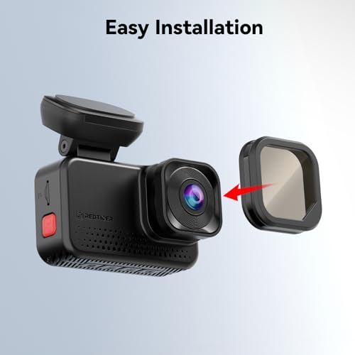 REDTIGER VC70 Polarizing Lens, CPL Filter for Dash Cam, Reduces Glare & Reflections, Enhances Contrast, Lens Protection(Only Compatible with VC70 Dash Cam)