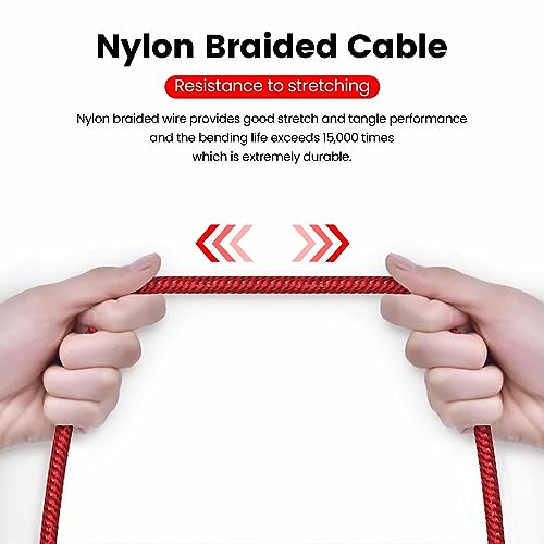 MOSWAG 13.12FT 3.5mm Male to Female Extension Cable with Microphone Stereo - color: Red, size: 13.12 ft