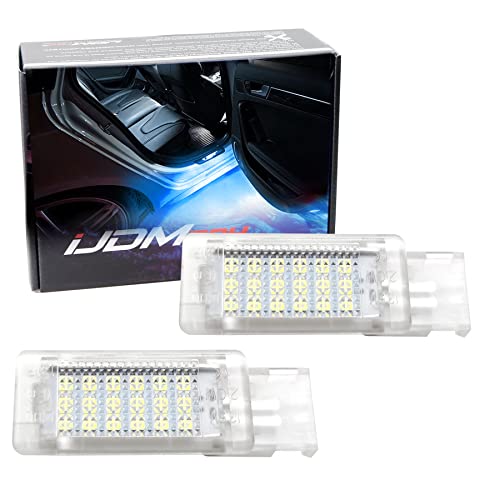 iJDMTOY Aqua Ice Blue LED Compartment Glove Box or Footwell Lights Compatible with Volkswagen Jetta GTI Altas CC Eos, Powered by 3W 18-SMD LED Lights, Replace OEM Incandescent Lamps - style: Aqua