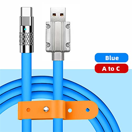 Blue USB4 Type C Male to Female 240W Power 40Gbps Data 8K Video Adapter Low Profile Left Right Angled for NS Phone Laptop - style: A to C 1.0M Blue