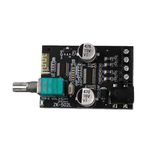 ZK‑502L Bluetooth Power Amplifier Board 5.0 Stereo Audio Receiver Channels Digital Audio Amplifier Module for DIY Speakers 5-24V