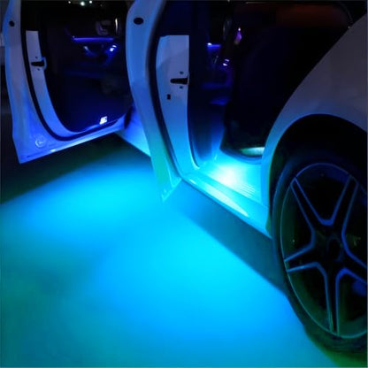 iJDMTOY Aqua Ice Blue 18-SMD Full LED Under Side Door Courtesy Lights Compatible With Toyota 2022-up Tundra, 2023-up Sequoia, Compatible With Lexus 2024-up GX550, Replace OEM Single LED Lamp - style: Aqua