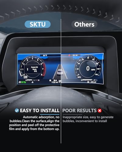 SKTU for Subaru Outback Screen Protector 2026 for 2026+ Subaru Outback (Premium/Limited/Touring/Wilderness/Limited XT/Touring XT) 12.3-Inch Instrument Panel Screen Subaru Outback 2026 Accessories Screen Cover Tempered Glass [9H Hardness, Ultra HD, Anti-Gl