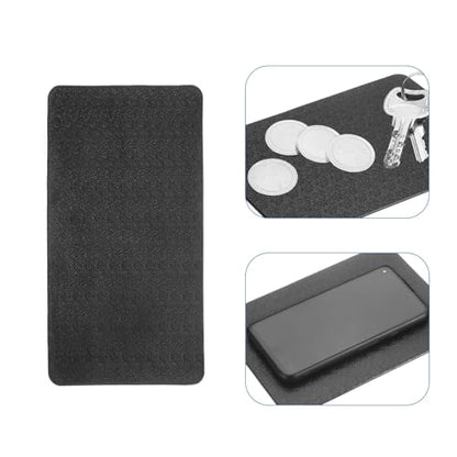 HARFINGTON Car Dashboard Anti-Slip Mat 10.6" x 6" Universal Sticky Dash Pad Washable Reusable Car Non-Slip Mats for Phone Keys Sunglasses Electronic Devices, Black - size: 10.6" x 6"