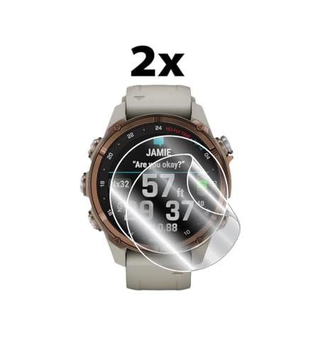 IPG for Garmin Descent Mk3 - Mk3i (Case Dimention:43mm) Hydrogel Screen Protector (2 Units) Invisible HD Clear Film Anti Scratch Guard-Smooth/Self-Healing/Bubble for Mk3i-43mm