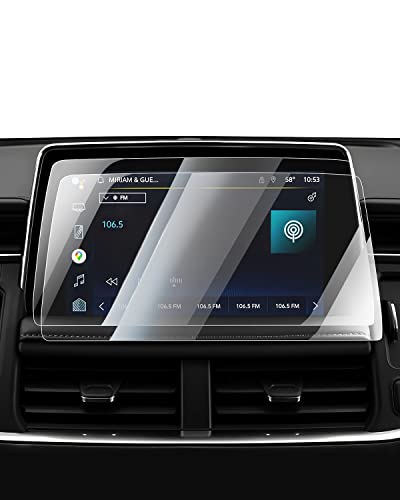 Karltys 2PCS Screen Protector for Chevy Suburban/Tahoe/GMC Yukon 2021-2024 10.2-Inch Touch Screen Tempered Glass Navigation Screen Cover Anti Fingerprint (NOT for Denali) - size: 10.2"Chevy Tahoe 2021-2025 2026