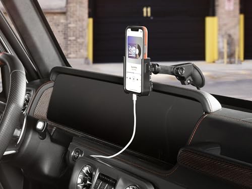 WeatherTech WindshieldFone - Universal Windshield-Mounted Car Phone Holder - Rose Gold Billet Knobs - color: Rose Gold, size: Standard Arm (3 Inches)