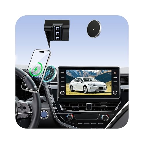 Car Phone Holder for Toyota Camry (2021-2023 2024), MagSafe Car Mount Charger, Magnetic Phone Holder, 15W Wireless Charging, Dashboard Phone Holder, 360° & Hands Free, 2022 Camry Interior Accessories - size: Toyota Camry | 2021-2024