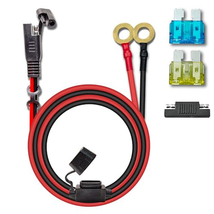 BFXM 10AWG 3.3FT SAE Connector Extension Cables with 15& 20A Fuse - color: 10awg3.3ft*1