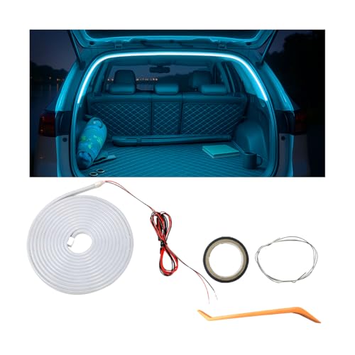 6.56 FT Flexible Silicone LED Trunk Light Strip, Blue - color: Blue