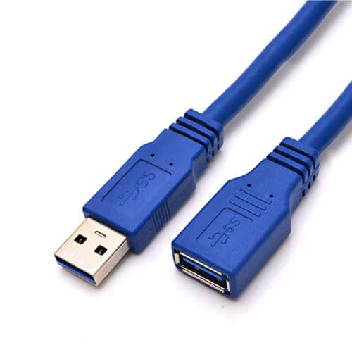 chenyang USB 3.0 Extension Cable USB 3.0 Type A Male to Female Extension Data Cable 1.0M - color: Bule Male to Female