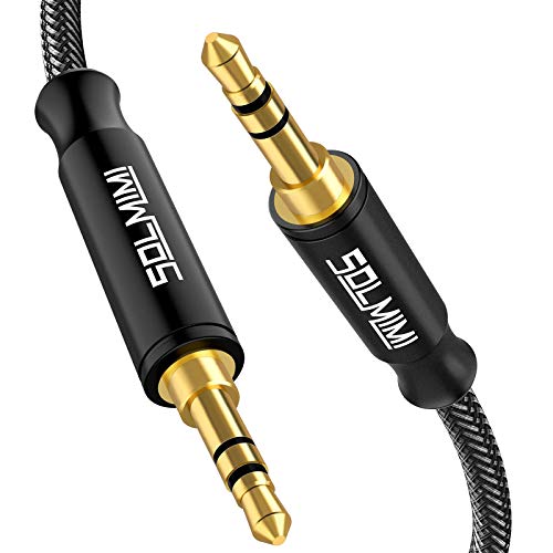 Aux Cord for Car Lossless Auxiliary Cord Nylon Braid, Male to Male 3.5mm Audio Cable (3.9 ft/1.2 m) for Home Stereo Headphone Speaker PC Laptop Smartphone and More –Matte Black - style: MTM