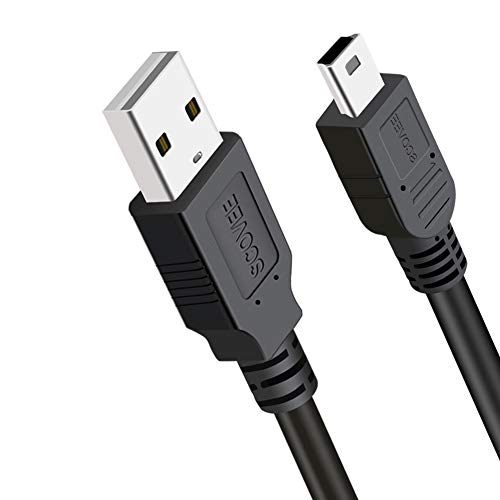 SCOVEE Mini USB Cable Type A to Mini B Charger Cord for PS3 Controller,MP3 Players,Dash Cam,Charger for Canon Camera,for Garmin Nuvi,USB MiniB Charging Cable Compatible with GoPro Hero 3+ 10ft - size: 10ft