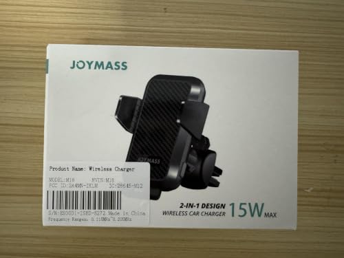 JOYMASS Wireless Car Charger, 15W Fast Charging Auto Clamping Car Charger Cell Phone Holder Mount Vent for iPhone 15 14 13 12 Mini Pro Max 11 XR, Samsung Galaxy S23 Ultra S22 S21+ Note 20, etc - Red - color: RED