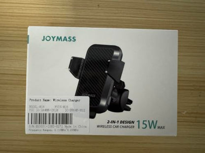 JOYMASS Wireless Car Charger, 15W Fast Charging Auto Clamping Car Charger Cell Phone Holder Mount Vent for iPhone 15 14 13 12 Mini Pro Max 11 XR, Samsung Galaxy S23 Ultra S22 S21+ Note 20, etc - Red - color: RED