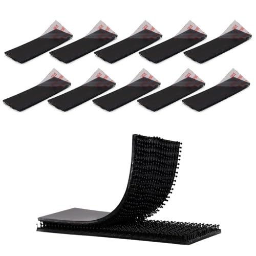 3M Dual Lock SJ3550 1"x 3" 10PCS Black Reclosable Fastener Heavy Duty - size: 1"x 3"