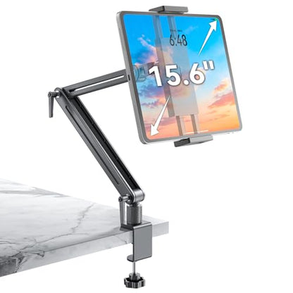 Jakeko 15.6" Portable Monitor Stand Tablet Arm Mount Holder Built-in Wrench - size: up to 15.6"