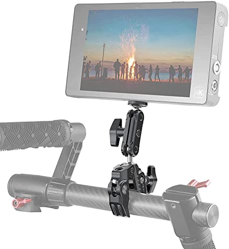 ULANZI Super Clamp Camera Clamp Mount Monitor 360° Ballhead Magic Arm Double Ball Head Adapter with 1/4"-20 & 3/8"-16 Thread for Canon Nikon DSLR Camera/Gopro/LED Lights/Ronin-M/Ronin MX/Freefly MOVI - size: Gopro Adapter Kit