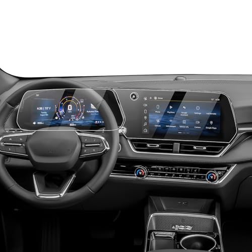 Karltys [Upgrade] 2 Pack Screen Protector for 2027 2026 2025 Chevy Equinox 11.3-Inch Navigation & 11-Inch Dashboard for Models LT /RS /ACTIV [No Glare & Fingerprint] Tempered Glass 2026 2025 Chevy Equinox Accessories - size: 11.3" & 11" Chevy Equinox 2026