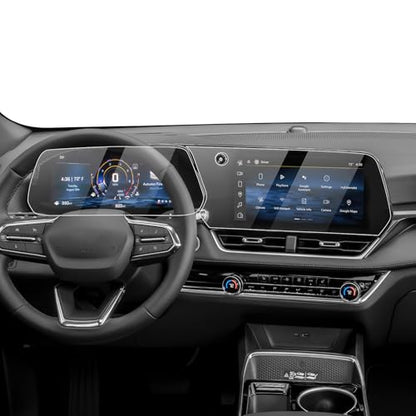 Karltys [Upgrade] 2 Pack Screen Protector for 2027 2026 2025 Chevy Equinox 11.3-Inch Navigation & 11-Inch Dashboard for Models LT /RS /ACTIV [No Glare & Fingerprint] Tempered Glass 2026 2025 Chevy Equinox Accessories - size: 11.3" & 11" Chevy Equinox 2026
