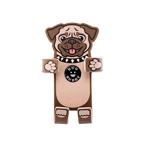 Hug Buddy Air Vent Universal Car Cell Phone Holder, Adjustable, Mount Compatible with iPhone, Samsung Galaxy, LG, Google, Nexus 5X, and Most Smartphones, Pug the Dog - color: Pug the Dog