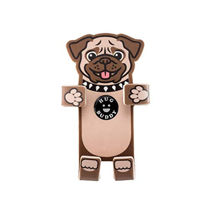 Hug Buddy Air Vent Universal Car Cell Phone Holder, Adjustable, Mount Compatible with iPhone, Samsung Galaxy, LG, Google, Nexus 5X, and Most Smartphones, Pug the Dog - color: Pug the Dog