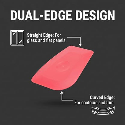 HI-TECH PB200 Plastic Scraper Tool – Decal, Sticker, Label Remover for Cars & Home Use – 3X Larger Ergonomic Design – Residue-Free Cleaning (12 Pack)
