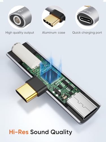 CableCreation USB C to 3.5mm Headphone and Charger Adapter,2 in 1 Charger - style: USB C+3.5mm Audio+60W USB C Charging