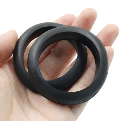 12 Pcs Rubber Grommet, 1-3/4" ID 2" Hole, Black - color: Black, size: 45mm (1-3/4 inch)