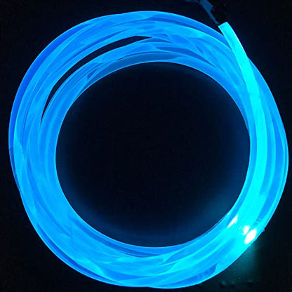 10ft Super Bright MMA Plastic Optic Side Glow LED Light Source Soft Plastic Optical Transparent Light Guide Material (Diameter 0.16in) - size: diameter 0.16in