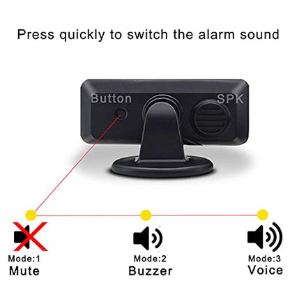 Car Parking Sensors Kit Reverse Radar parktronic System Auto Electronics Vehicle Back Assistant Reverse 8 Sensor (Golden) - color: Golden