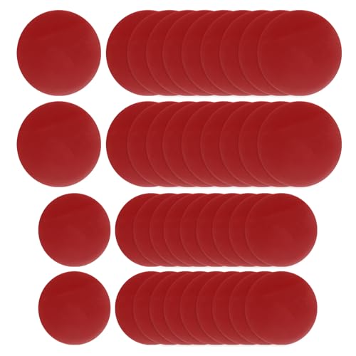 40 Pcs Double Sided Adhesive Pads, 1.38" / 0.98" Dia Dash Cam Sticky Pads Self-Adhesive Round Mounting Foam Tape Waterproof & Heat Resistant for Car Walls Picture Home Decor, Red - size: 1.38" / 0.98" Dia