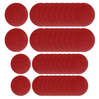 40 Pcs Double Sided Adhesive Pads, 1.38" / 0.98" Dia Dash Cam Sticky Pads Self-Adhesive Round Mounting Foam Tape Waterproof & Heat Resistant for Car Walls Picture Home Decor, Red - size: 1.38" / 0.98" Dia
