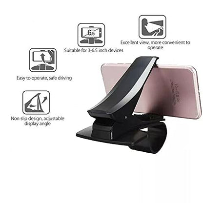 Car Dashboard Mount Holder Stand Clamp Cradle Clip for Cell Phone GPS Navigation Clip on Dash Phone Holder Durable Mount - size: 6.5 inches