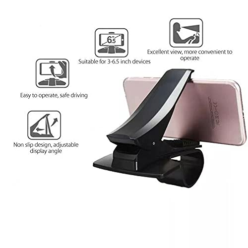 Car Dashboard Mount Holder Stand Clamp Cradle Clip for Cell Phone GPS Navigation Clip on Dash Phone Holder Durable Mount (Pack of 2) - size: 6.5 inches (Pack of 2)