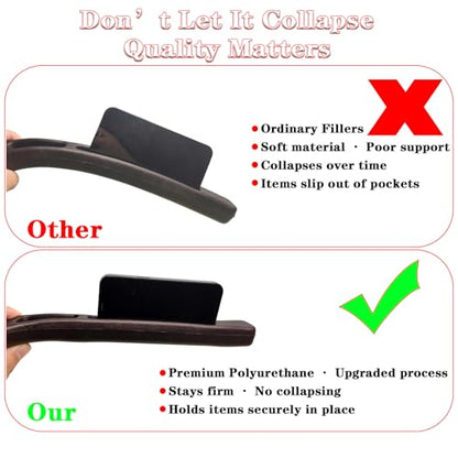 Car Seat Gap Filler Organizer of 2, 2 in 1 Car Gap Filler (Black) - color: Black