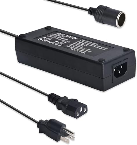 AC to DC Converter Car Cigarette Lighter Socket, SANSUN 120V to 12V AC/DC Power Adapter (15A) - size: 15A