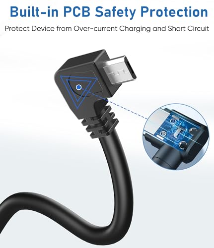Dash Cam Power Cord, 6Ft USB C to Micro USB Dashcam Charger Cable - size: Micro USB, style: 6Ft