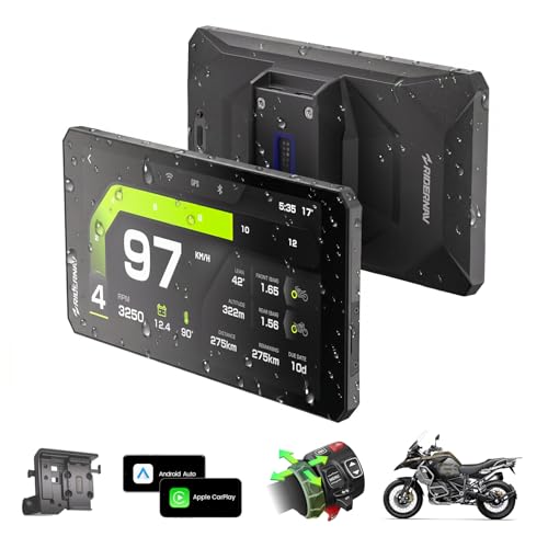 R7M 7" Wireless Motorcycle CarPlay & Android Auto for BMW Motorcycles - Native Wonder Wheel & Action Camera Control (GoPro/Insta360)| TPMS/RPM| OTA Updates|1200-Nit IP69K GPS | Nav Prep 5/6 - size: R7M Motorcycle Carplay for BMW
