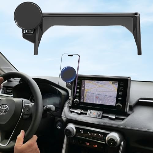Car Phone Mount for Toyota RAV4 2019–2025 7/8-Inch Screen, OEM-Style Fit, 360° Rotation Phone Holder Compatible with MagSafe, No Vent Blocking, 100% Exclusive Development for Toyota RAV4 Accessories - color: for 2019-2025 RAV4 7/8-Inch, size: Magnetic